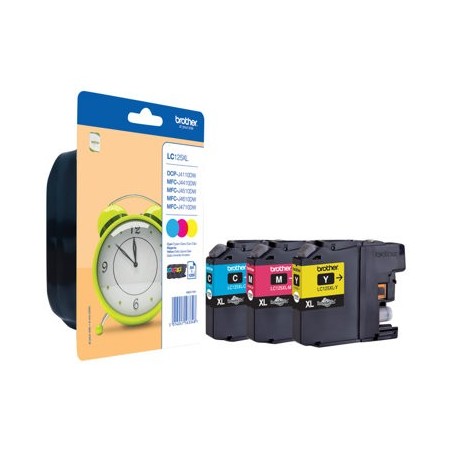 BROTHER LC125XLRBWBP Zestaw Brother LC125XLRBWBP CMY Blister Pack 1 200str MFC-J4510DW