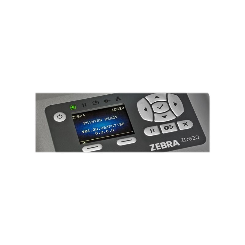 ZEBRA ZD62142-T0EF00EZ TT Printer ZD620, LCD Standard EZPL 203 dpi, EU and UK Cords, USB, Serial, LAN ZEBRA ZD62142-T0EF00EZ TT Printer ZD620, LCD Standard EZPL 203 dpi, EU and UK Cords, USB, Serial, LAN