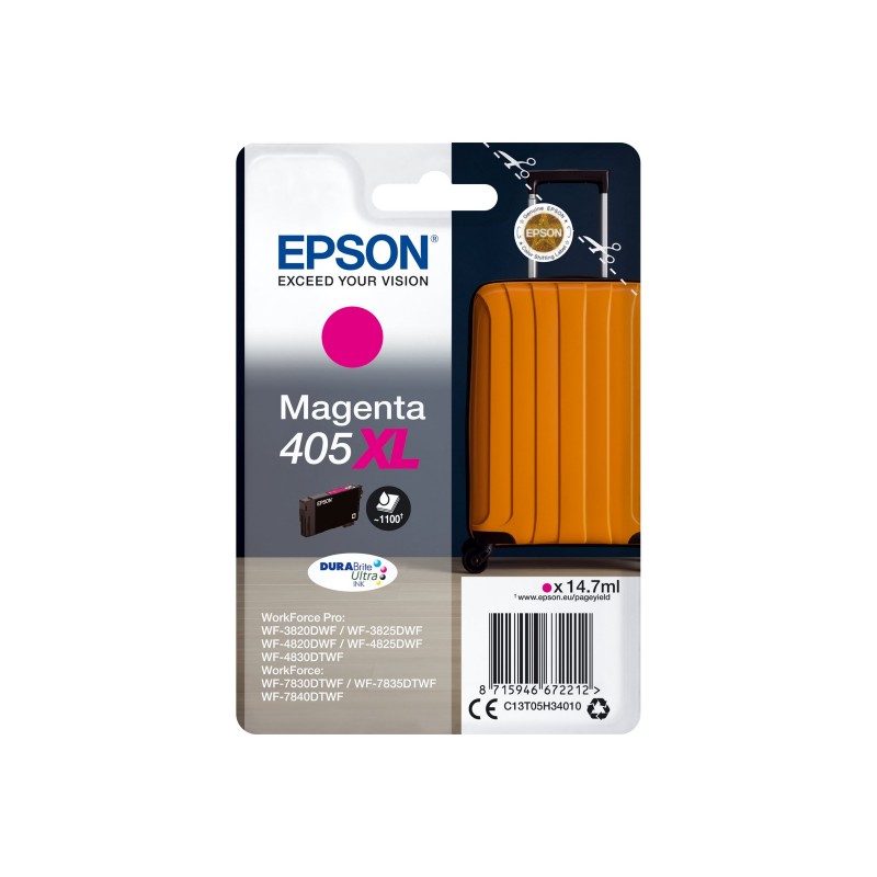 EPSON Singlepack Magenta 405XL DURABrite Ultra Ink