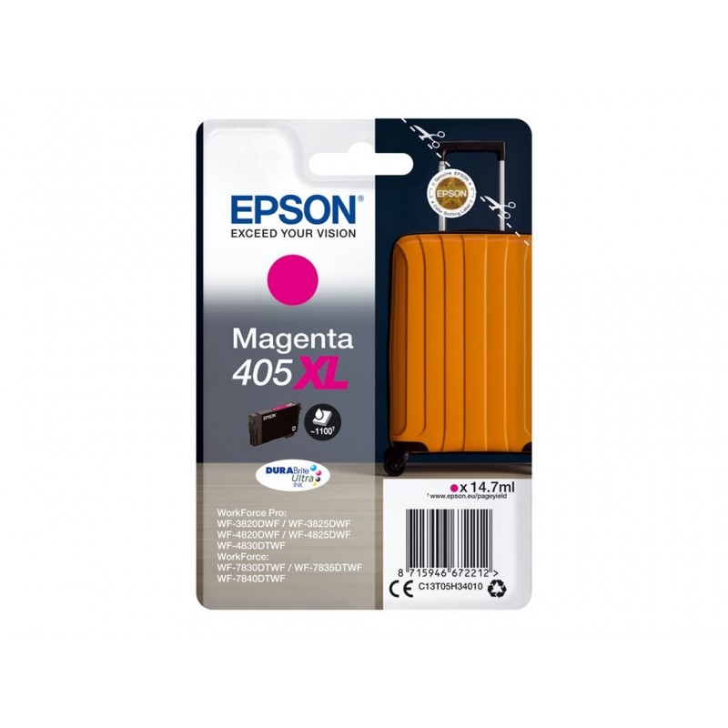 EPSON Singlepack Magenta 405XL DURABrite Ultra Ink
