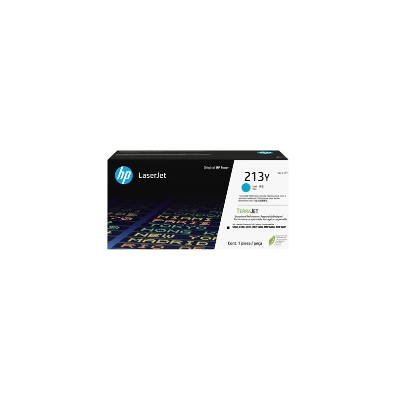 HP 213Y Cyan Original LaserJet Toner Cartridge