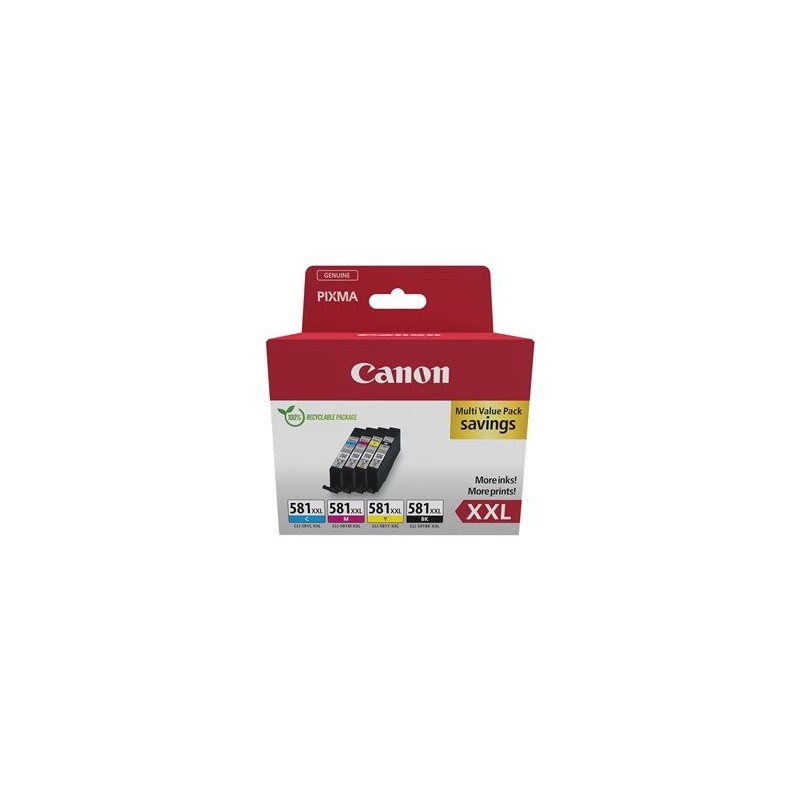 CANON CLI-581XXL Ink Cartridge C/M/Y/BK MULTI Sec