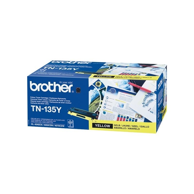 BROTHER TN135Y Toner Brother TN135Y yellow 4 000str HL-4040CN / HL-4050CDN / HL-4070CDW BROTHER TN135Y Toner Brother TN135Y yellow 4 000str HL-4040CN / HL-4050CDN / HL-4070CDW