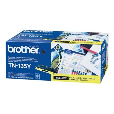 BROTHER TN135Y Toner Brother TN135Y yellow 4 000str HL-4040CN / HL-4050CDN / HL-4070CDW BROTHER TN135Y Toner Brother TN135Y yellow 4 000str HL-4040CN / HL-4050CDN / HL-4070CDW