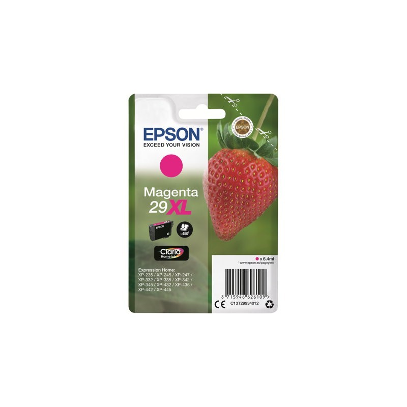 EPSON C13T29934012 Tusz Epson Singlepack magenta 29 Claria Home Tusz XL 6,4 ml