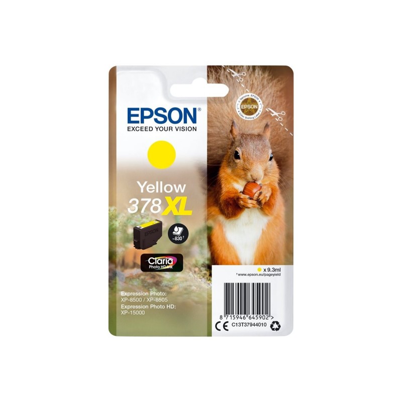 EPSON C13T37944010 Tusz Epson yellow 378XL 9.3ml Claria photo HD