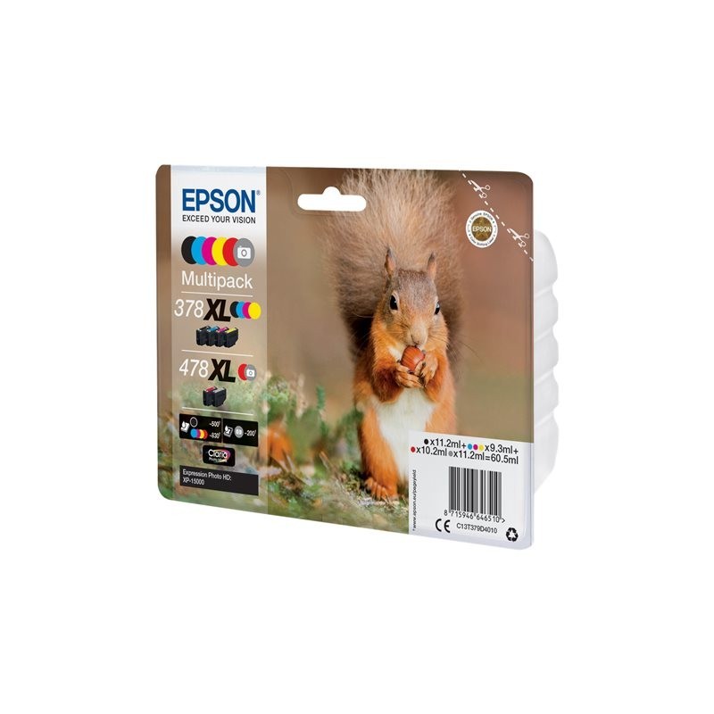 EPSON C13T379D4010 Tusz Epson Multipack 6-colors 378XL+478XL Claria photo HD