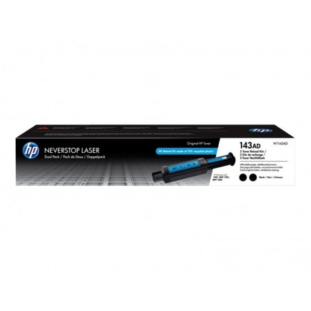 HP 143AD Neverstop Toner Reload Kit 2-Pack HP 143AD Neverstop Toner Reload Kit 2-Pack