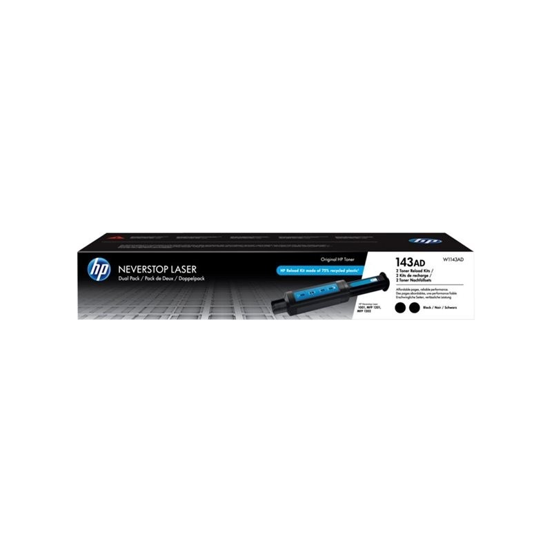 HP 143AD Neverstop Toner Reload Kit 2-Pack