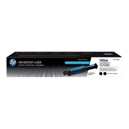 HP 143AD Neverstop Toner Reload Kit 2-Pack HP 143AD Neverstop Toner Reload Kit 2-Pack
