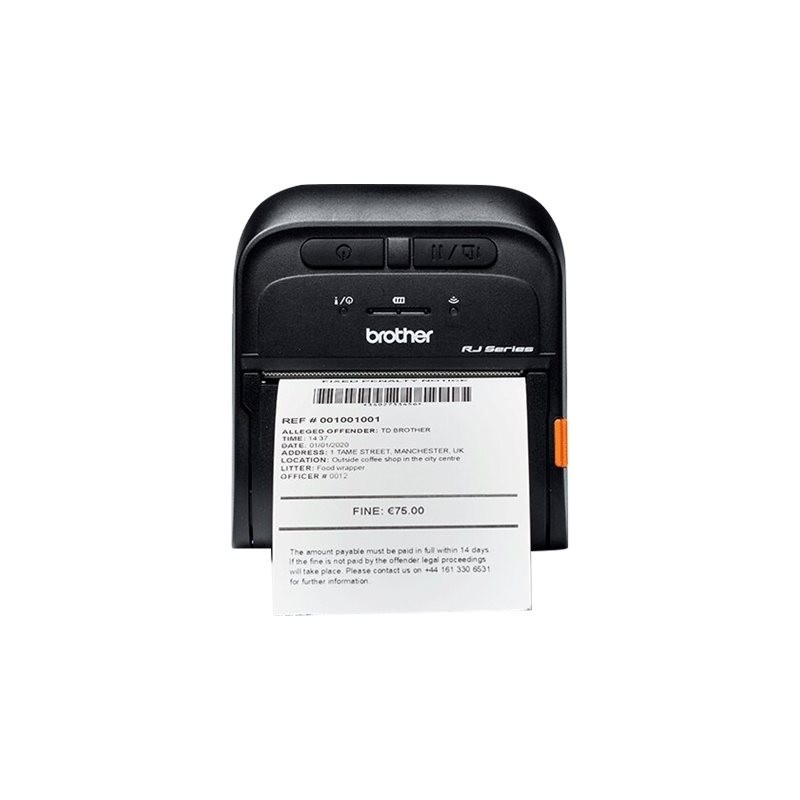 BROTHER RuggedJet RJ-3055WB Label printer direct thermal Roll 8cm 203dpi 101.6mm/sec USB 2.0 Wi-Fi Bluetooth 4.2