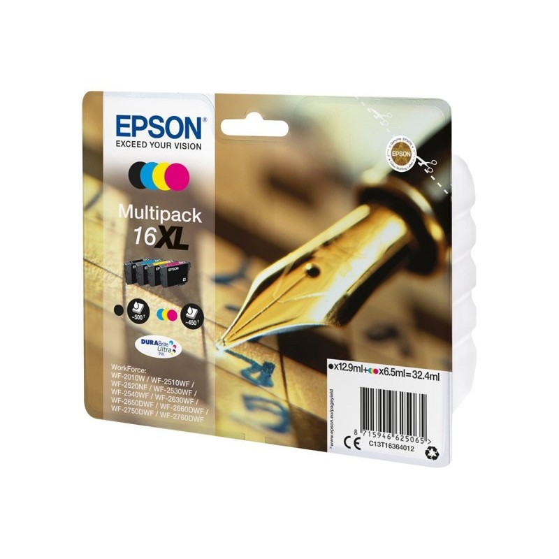 EPSON C13T16364012 Zestaw Epson T1636 XL CMYK Multi Pack WF-2010/25x0