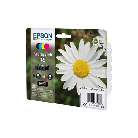 EPSON C13T18064012 Zestaw Epson T1806 CMYK MultiPack XP- 102/202/205/302/305/402/405/405WH