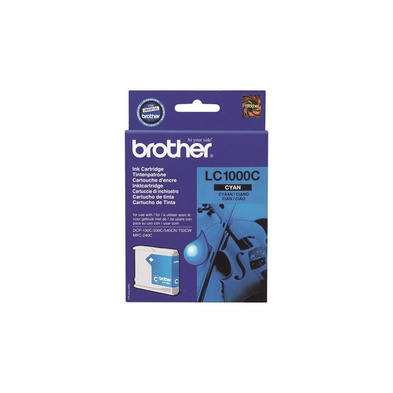 BROTHER LC1000C Tusz Brother LC1000C cyan 400str DCP330C / DCP540CN / MFC5460CN