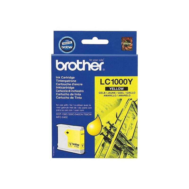 BROTHER LC1000Y Tusz Brother LC1000Y yellow 400str DCP330C / DCP540CN / MFC5460CN