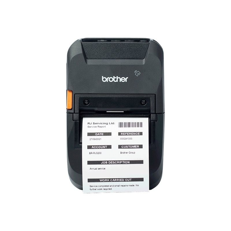 BROTHER RuggedJet RJ-3230BL Label printer direct thermal Roll 72mm 203dpi 127mm/sec USB NFC Bluetooth 5.0 BROTHER RuggedJet RJ-3230BL Label printer direct thermal Roll 72mm 203dpi 127mm/sec USB NFC Bluetooth 5.0