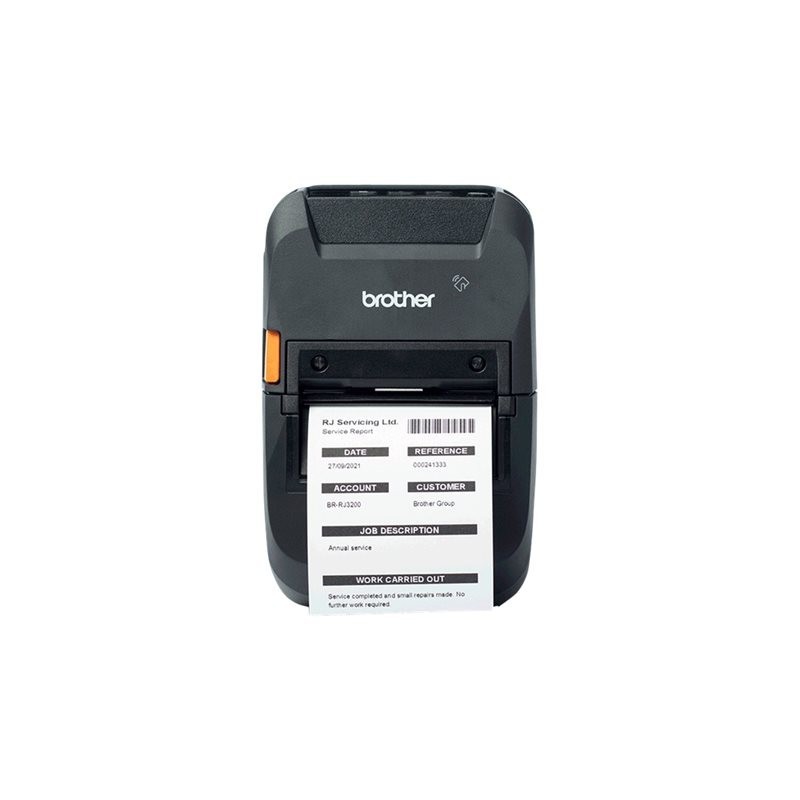 BROTHER RuggedJet RJ-3250WBL Label printer direct thermal Roll 72mm 203dpi 127mm/sec Wi-Fi NFC Bluetooth 5.0 USB-C BROTHER RuggedJet RJ-3250WBL Label printer direct thermal Roll 72mm 203dpi 127mm/sec Wi-Fi NFC Bluetooth 5.0 USB-C
