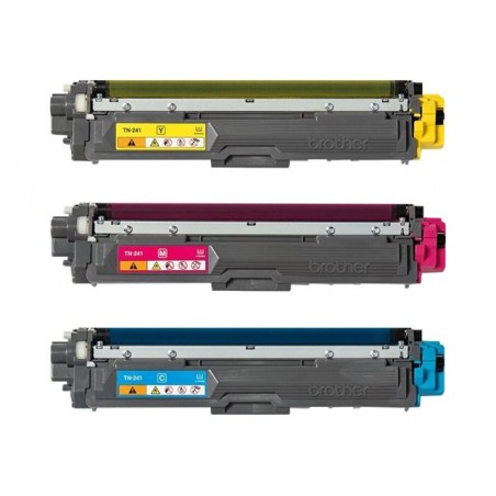 BROTHER TN241C/M/Y rainbow pack multi pack toners C/M/Y 1400pages/cartridge BROTHER TN241C/M/Y rainbow pack multi pack toners C/M/Y 1400pages/cartridge