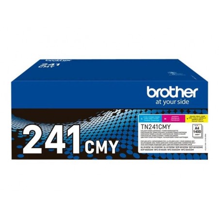 BROTHER TN241C/M/Y rainbow pack multi pack toners C/M/Y 1400pages/cartridge BROTHER TN241C/M/Y rainbow pack multi pack toners C/M/Y 1400pages/cartridge