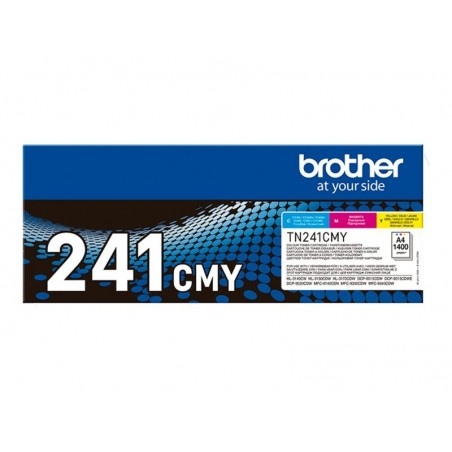 BROTHER TN241C/M/Y rainbow pack multi pack toners C/M/Y 1400pages/cartridge BROTHER TN241C/M/Y rainbow pack multi pack toners C/M/Y 1400pages/cartridge