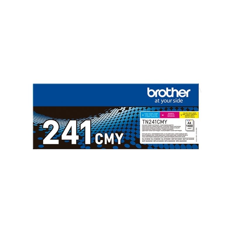 BROTHER TN241C/M/Y rainbow pack multi pack toners C/M/Y 1400pages/cartridge