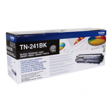 BROTHER TN241BK TWIN-pack black toners BK 2500pages/cartridge BROTHER TN241BK TWIN-pack black toners BK 2500pages/cartridge