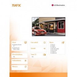 Monitor 75 cali 75XF3C UHD 24/7 3000cd/m2 Monitor 75 cali 75XF3C UHD 24/7 3000cd/m2