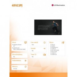 Monitor 49VL5PJ 49 cali FHD 24/7 500cd/m2 IPS Monitor 49VL5PJ 49 cali FHD 24/7 500cd/m2 IPS