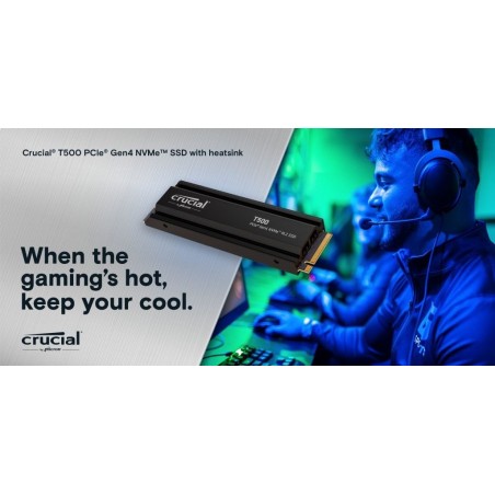 Dysk SSD T500 1TB M.2 NVMe 2280 PCIe40 7300/6800 Radiator Dysk SSD T500 1TB M.2 NVMe 2280 PCIe40 7300/6800 Radiator