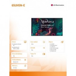 Monitor wielkoformatowy 65UH5N-E IPS 500cd/m2 24/7
