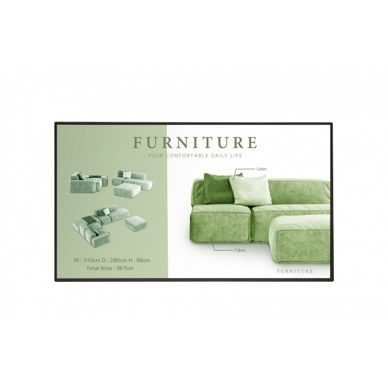 Monitor wielkoformatowy LG 43UM5N-H 500cd/m2 UHD 24/7 