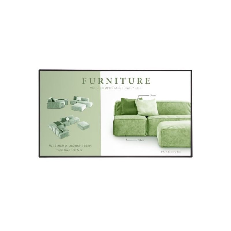 Monitor wielkoformatowy 55UM5N-H 500cd/m2 UHD 24/7 