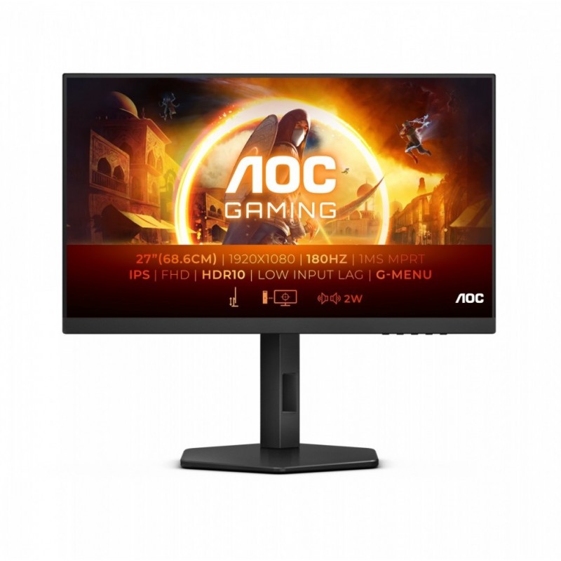 Monitor 27G4X 27 cali IPS 180Hz HDMIx2 DP Pivot Głośniki Monitor 27G4X 27 cali IPS 180Hz HDMIx2 DP Pivot Głośniki