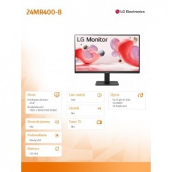 Monitor 24MR400-B 23.8 cala IPS FHD AMD FreeSync 
