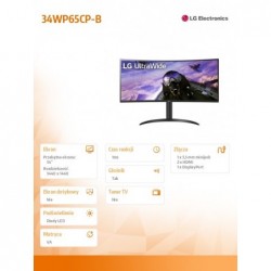 Monitor 34WP65CP-B 34 cale UltraWide QHD HDR10 FreeSync Monitor 34WP65CP-B 34 cale UltraWide QHD HDR10 FreeSync