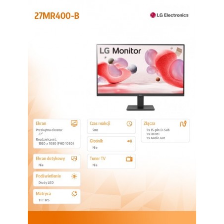 Monitor 27MR400-B 27 cali IPS FHD AMD FreeSync Monitor 27MR400-B 27 cali IPS FHD AMD FreeSync