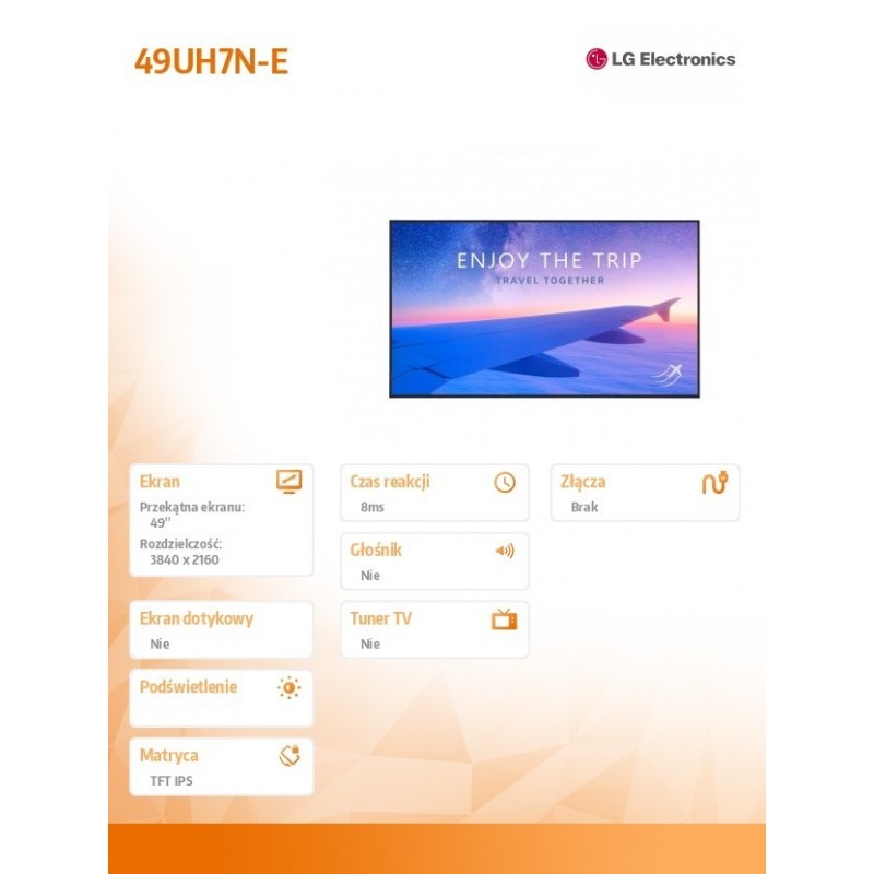 Monitor 49UH7N-E IPS 700cd/m2 24/7 