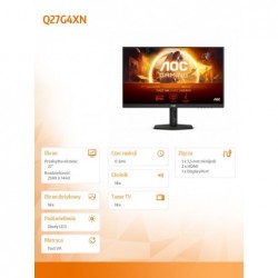Monitor Q27G4XN 27 cali Fast VA 180Hz HDMIx2 DP Pivot Monitor Q27G4XN 27 cali Fast VA 180Hz HDMIx2 DP Pivot