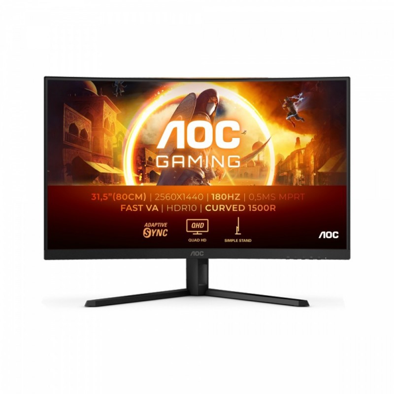 Monitor CQ32G4VE 31.5 cala Fast VA Zakrzywiony 180Hz HDMIx2 DP Monitor CQ32G4VE 31.5 cala Fast VA Zakrzywiony 180Hz HDMIx2 DP