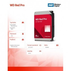 Dysk HDD Red Pro 4TB 3,5 SATA III WD4005FFBX