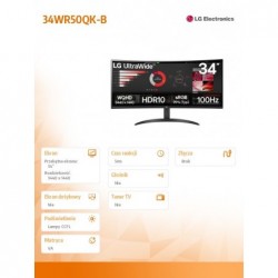 Monitor 34WR50QK-B 34 cale VA