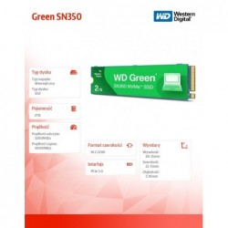 Dysk SSD Green 2TB M.2 2280 SN350 NVMe PCIe 