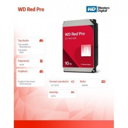 Dysk HDD Red Pro 10TB 3,5 cala 256 MB SATA 7200rp WD103KFBX Dysk HDD Red Pro 10TB 3,5 cala 256 MB SATA 7200rp WD103KFBX