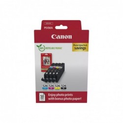 CANON CLI-526 Ink Cartridge C/M/Y/BK PHOTO VALUE BL CANON CLI-526 Ink Cartridge C/M/Y/BK PHOTO VALUE BL