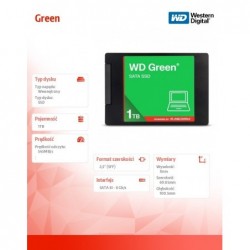 Dysk SSD Green 1TB SATA 2.5 cala WDS100T3G0A