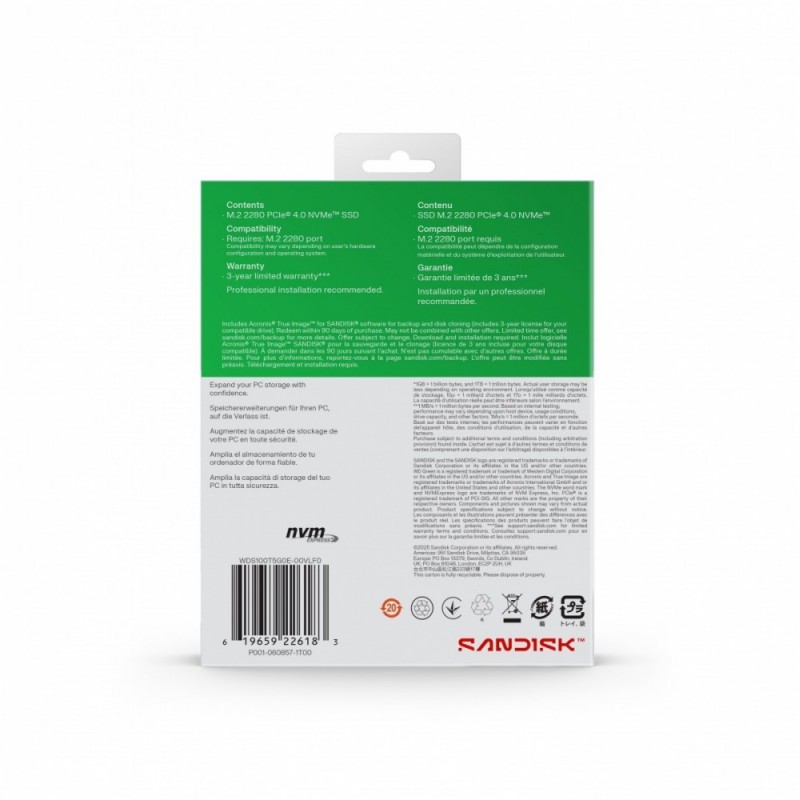 Dysk SSD Green 1TB M.2 2280 SN3000 NVMe PCIE4.0