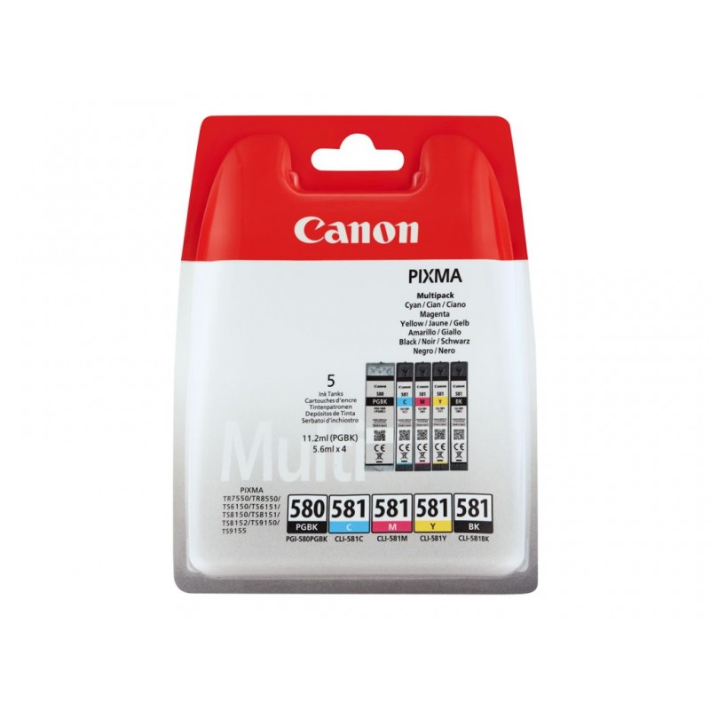 CANON CLI-581 Ink Cartridge C/M/Y/BK MULTI BL CANON CLI-581 Ink Cartridge C/M/Y/BK MULTI BL