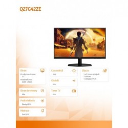 Monitor Q27G42ZE 27 cali Fast IPS 240Hz HDMI DP 