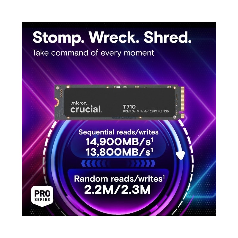 Dysk SSD T710  2TB M.2 NVMe 2280 PCIe 5.0 14500/13800 radiator 