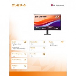 Monitor 27 cali 27U421A-B Monitor 27 cali 27U421A-B